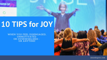 The cover of 10 Tips for Joy, a free download from Amanda Gore