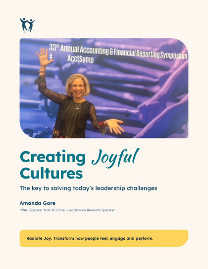 The cover of Creating Joyful Cultures, a free download from Amanda Gore