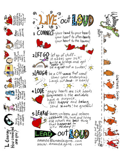 The cover of Live Out Loud (color), a free download from Amanda Gore