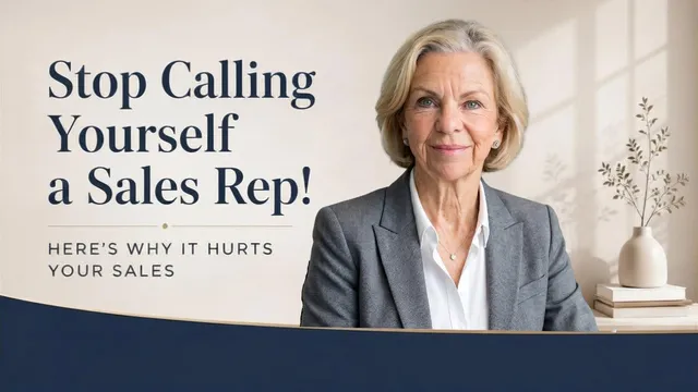 Stop Calling Yourself a Sales Rep! Here's Why It Hurts Your Sales