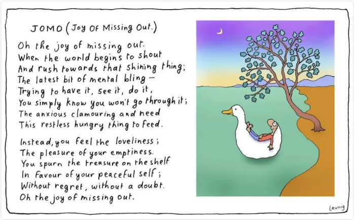J.O.M.O: Joy of Missing Out
